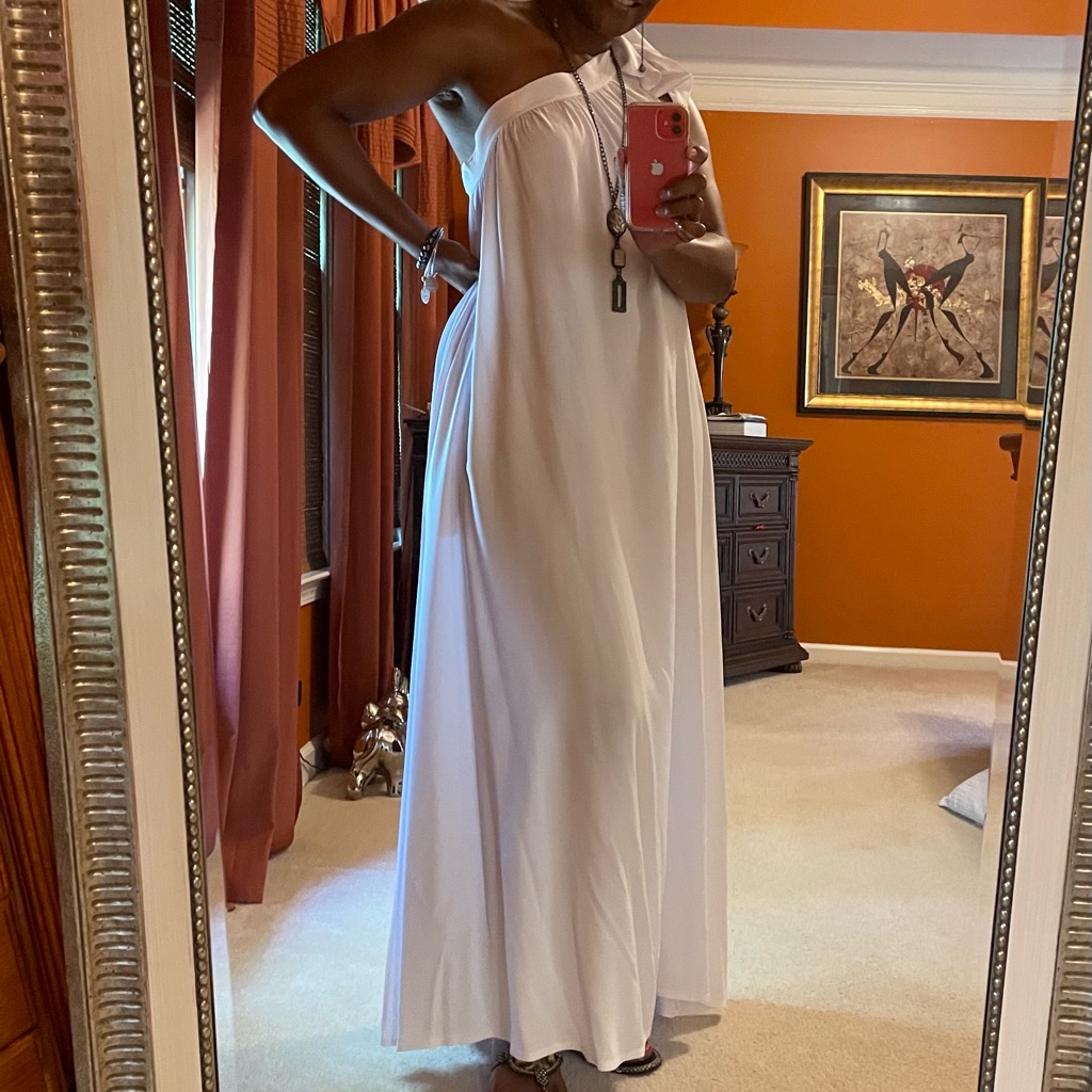 White Maxi Dress With Ethereal Flow